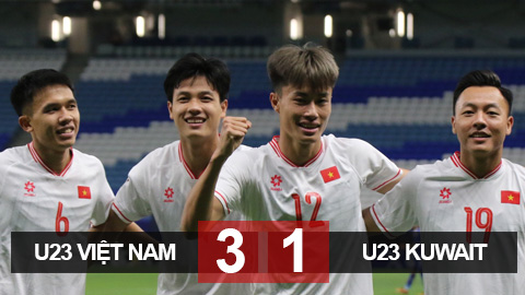 Kết quả U23 Việt Nam 3-1 U23 Kuwait: Khởi đầu xuôi